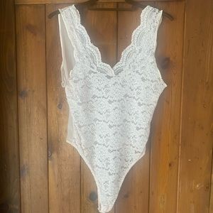 Vintage Lace Victoria Secret thong body suit